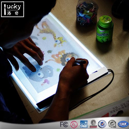 LED Light Box Art A4 Stencil Board Tracing Drawing Table Acrylic Painting w Base